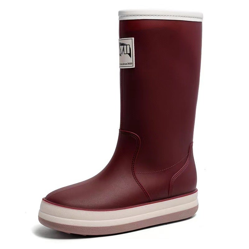 Fashion Rain Boots for Men and Women – High Waterproof Outdoor Wading Shoes - Image 4
